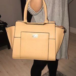 BRAND NEW SMALL TAN BAG!